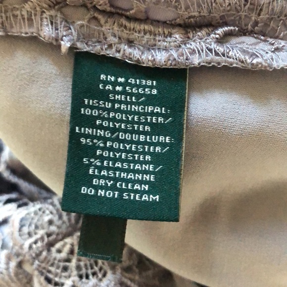 Ralph Lauren Evening Gray Lace Overlay Sheath Dress 6 - Picture 8 of 12